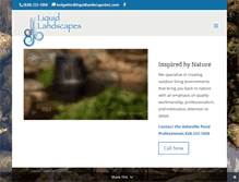 Tablet Screenshot of liquidlandscapesinc.com